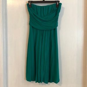 The Limited Jade Green Strapless Dress